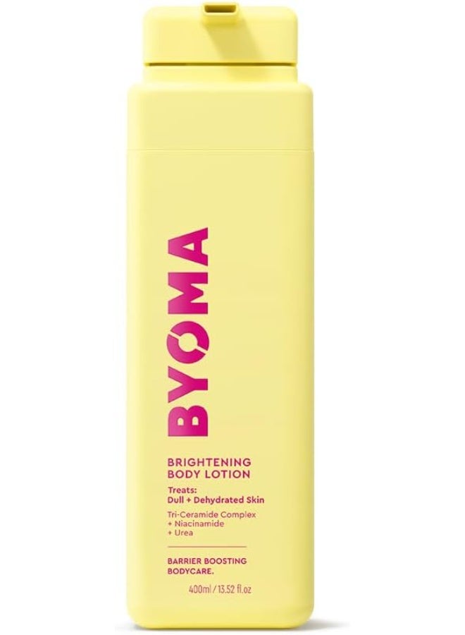 BYOMA Brightening Body Lotion (400ml) For Dull, Dehydrated Skin - Creamy Body Lotion with Niacinamide and Urea - Brightens and Evens Skin Tone - Image 1